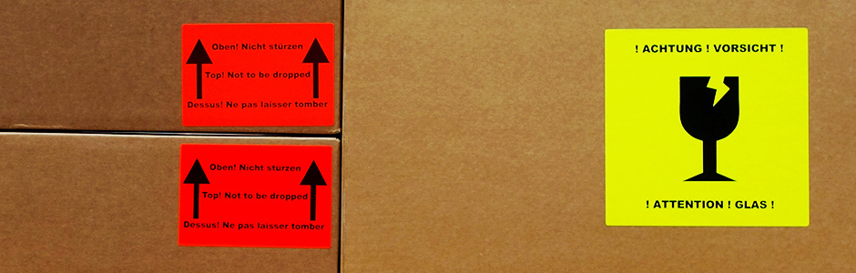 Individuelle Verpackungsetiketten für Lager und Versand Individuelle Verpackungsetiketten